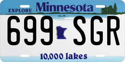 MN license plate 699SGR