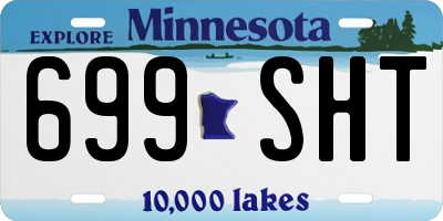 MN license plate 699SHT