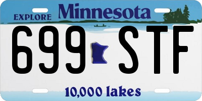 MN license plate 699STF