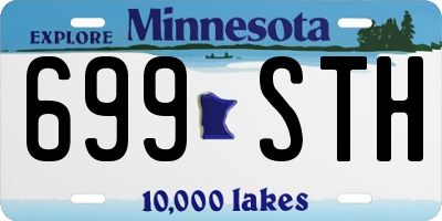 MN license plate 699STH