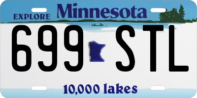 MN license plate 699STL