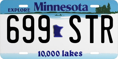 MN license plate 699STR