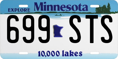 MN license plate 699STS