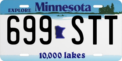 MN license plate 699STT