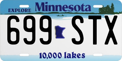 MN license plate 699STX