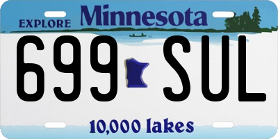 MN license plate 699SUL
