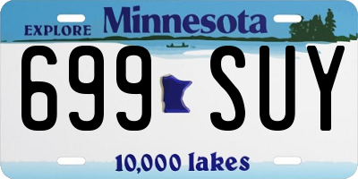 MN license plate 699SUY
