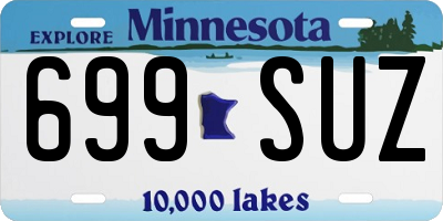 MN license plate 699SUZ