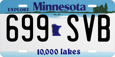 MN license plate 699SVB