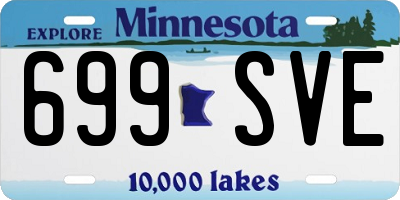 MN license plate 699SVE