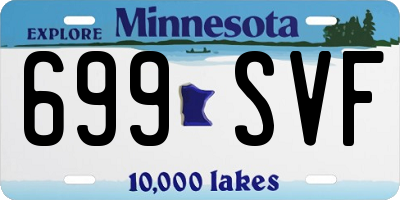 MN license plate 699SVF