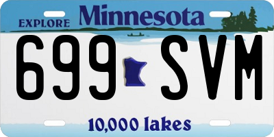 MN license plate 699SVM