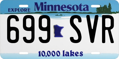 MN license plate 699SVR