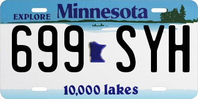 MN license plate 699SYH