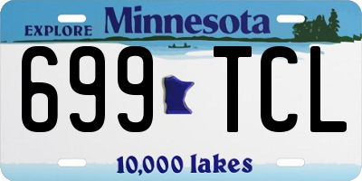 MN license plate 699TCL