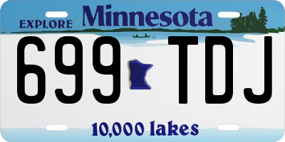MN license plate 699TDJ