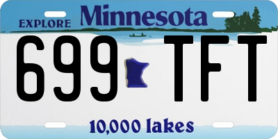 MN license plate 699TFT