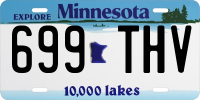 MN license plate 699THV