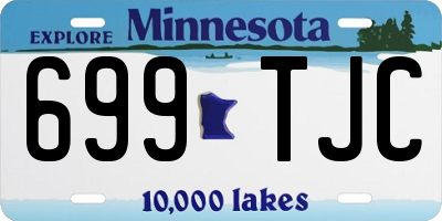 MN license plate 699TJC