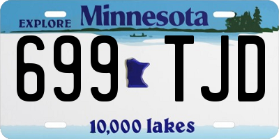 MN license plate 699TJD