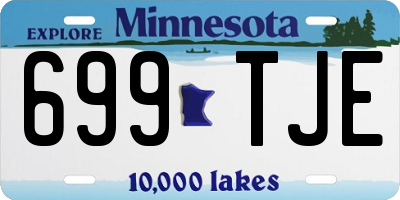 MN license plate 699TJE