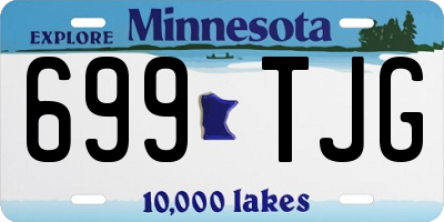 MN license plate 699TJG
