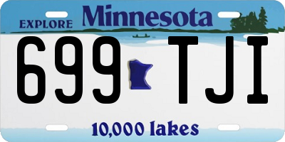 MN license plate 699TJI