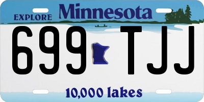 MN license plate 699TJJ