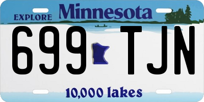 MN license plate 699TJN