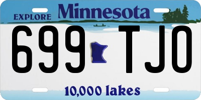 MN license plate 699TJO