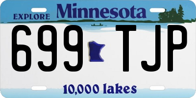 MN license plate 699TJP