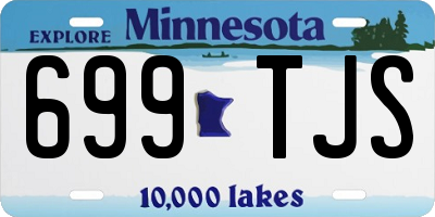MN license plate 699TJS