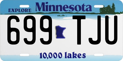 MN license plate 699TJU