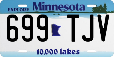 MN license plate 699TJV
