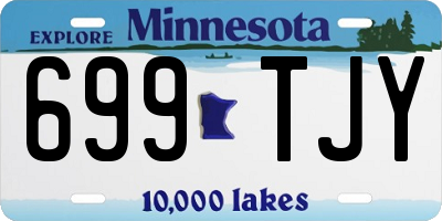 MN license plate 699TJY