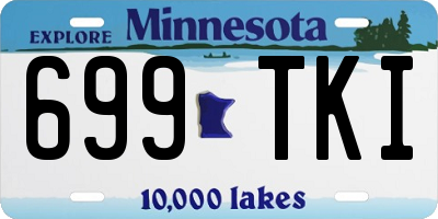 MN license plate 699TKI