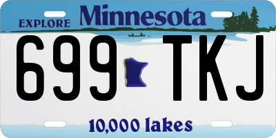 MN license plate 699TKJ