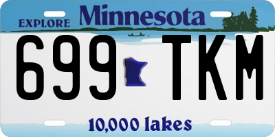 MN license plate 699TKM