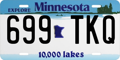 MN license plate 699TKQ