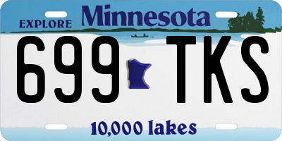 MN license plate 699TKS