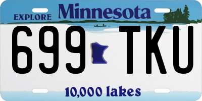 MN license plate 699TKU