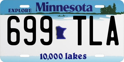 MN license plate 699TLA