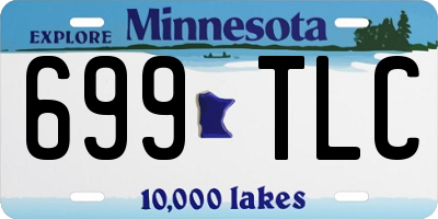 MN license plate 699TLC
