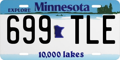 MN license plate 699TLE