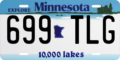 MN license plate 699TLG