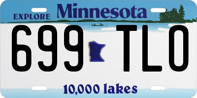 MN license plate 699TLO