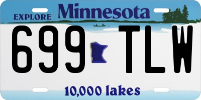 MN license plate 699TLW