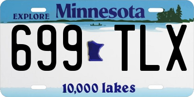 MN license plate 699TLX
