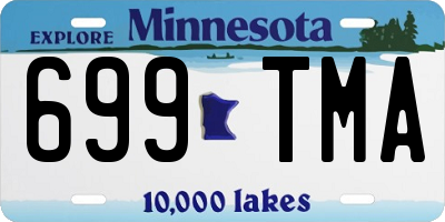 MN license plate 699TMA