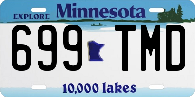 MN license plate 699TMD